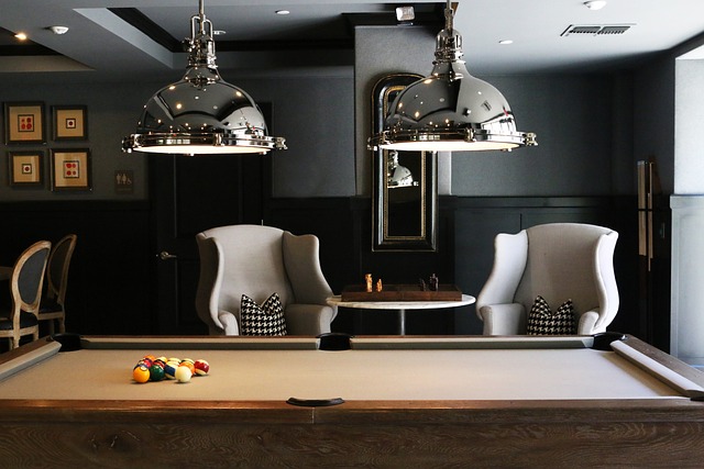 elegant billiards room